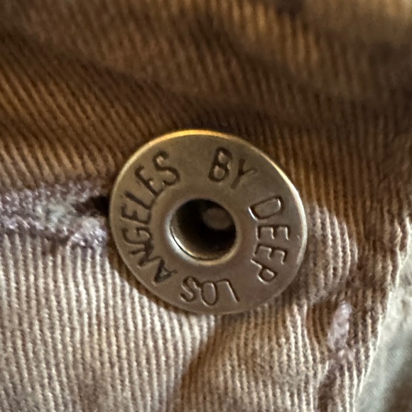 Women's distressed A-Line Skirt in Tan with embroidery and so many details! EUC - Picture 10 of 16